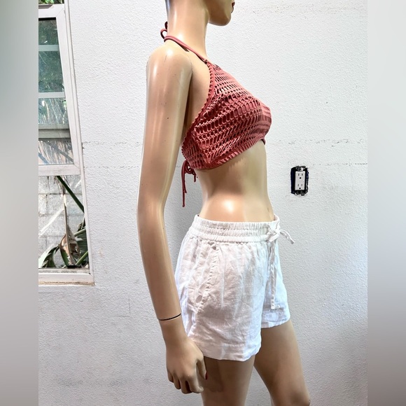 Robin Piccone Dusty Pink Crochet Bandeau - Picture 15 of 16